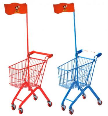 China Unfolding competitive price hot selling kids shopping unfoldable trolley for supermarket for sale