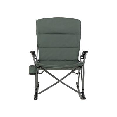 China Amazon Hot Selling Portable Padded Folding Camping Chair Steel Frame Adults And Children for sale