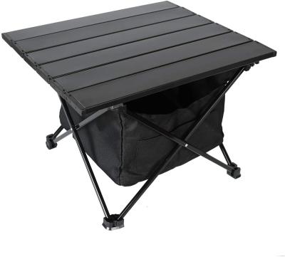 China Portable & Folding Portable Ultralight Aluminum Camp Table With Storage Bag Folding Beach Table For Hiking Backpacking Camping for sale