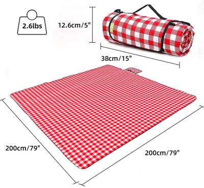 China Easy To Clean Large Picnic And Beach Blankets Thickened Double-Layer Sand And Waterproof Filling OEM for sale