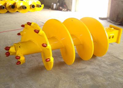 China Single Screw 1250mm Height Rock Auger With 12pcs Teeth for sale