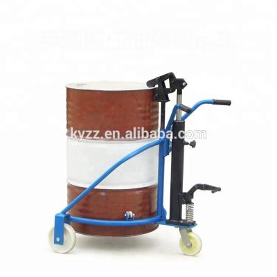 China Alloy Steel 250kg 300kg Jack Oil Drum Manual Carrier Hydraulic Manual Pallet Truck for sale