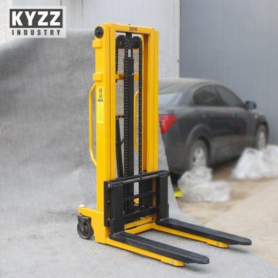 China Hotels 1000 2000 3000kg 1 2 3 Ton 2 3m Hydraulic Manual Hand Forklift Pallet Stacker Price 1.6 for sale