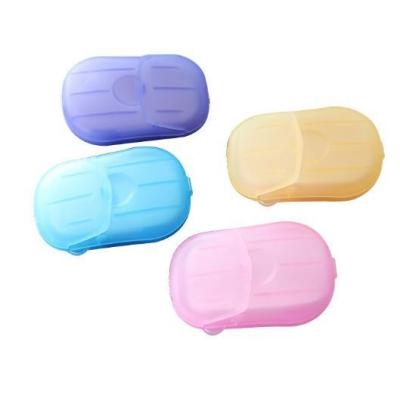 China Private Label Disposable Soap Tablets Hand Toiletry Portable Paper Soap Flakes for sale