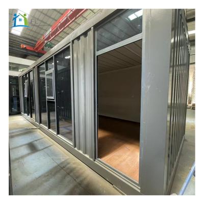 China Modern China For Sale Luxury Glass Curtain Wall Prefab Movable Cabin Fabricated Portable Steel Container Living Room For Office Shop for sale