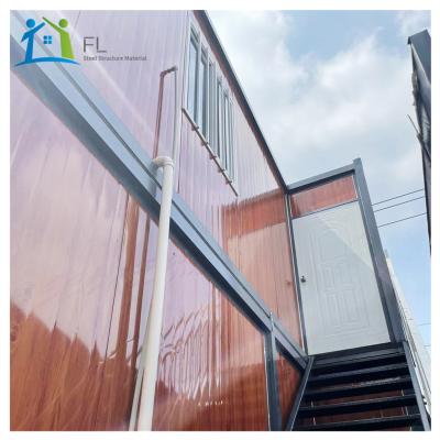 China Modern Quick Assembly Customized China Flat Pack Prefab Container House For Office Hotel Home for sale