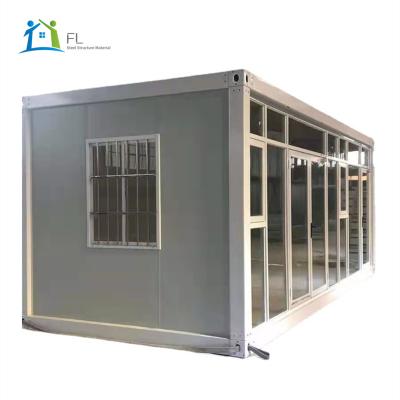 China China Supplier Modern Modular Garden Buildings Cabin Prefab Office Store Cafe Container Blocks Housing Prices With Glass for sale