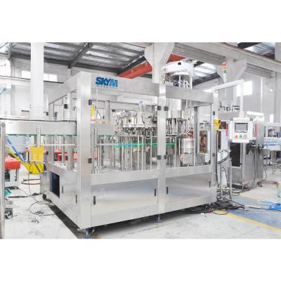 China Automatic Liquid Carbonated Soda Beverage Water Glass Bottle Beer Washing Capping Filling Packing Bottling Machine zu verkaufen