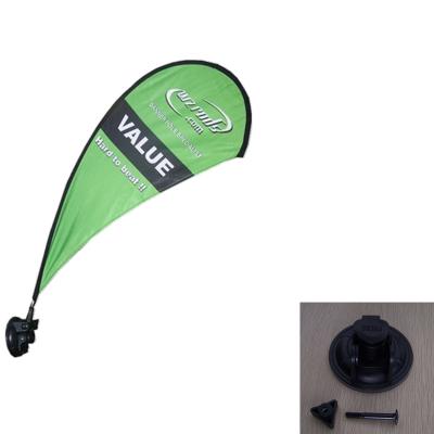 China Wholesaler Wall Mount Suction Cup FLYING Teardrop Flag For Stained Glass for sale