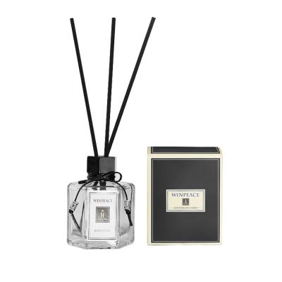 China 100% High Quality Decorative 2020 New 100ml Perfume Reed Diffusers Eco-friendly Luxury Metal Lid With Glass Jar for sale