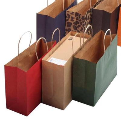 China 10PCS Recyclable White Paper Bags Kraft Paper Bags Good Quality Custom Printed Your LOGO 13.7