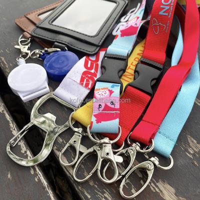 China Kofei 2023 Professional Promotional Cheap Custom Heat Transfer 25cm OEM/ODM 15cm 20cm Printed Lanyard With Logo No Minimum Order for sale