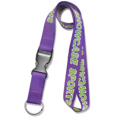 China Kofei Durable Custom High Quality Heavy Duty Polyester Woven Key Chain Lanyard For Sale for sale