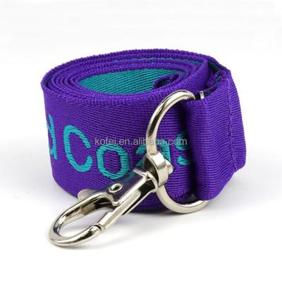 China Kofei Polyester Durable Custom Thick Webbing Embroidered Jacquard 2CM Woven Lanyards for sale