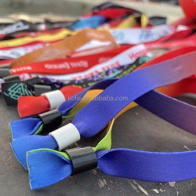 China Kofei Fashionable Custom Polyester Dye-sublimated Event Wristband 5/8