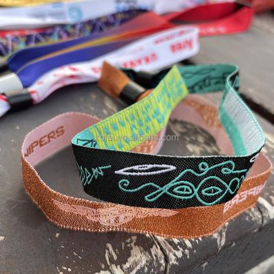 China Fashionable Kofei Custom One Direction One Time Use Wristband Satin Wristband for sale