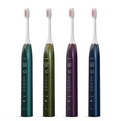 China Induction Charging Rechargeable Waterproof Ultrasonic Electric Toothbrush Sonic Toothbrush Replacement Brush Automatic Head for sale