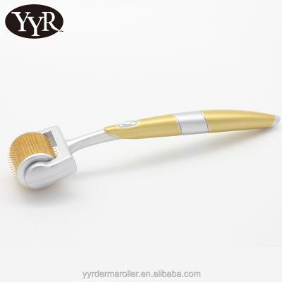 China Anti-hair removal YYR gold handle 192 needles beauty face roller zgts dermaroller for sale