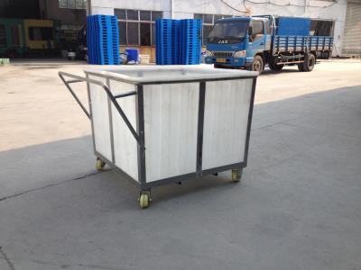 China K300   Rotationally Moulded linen laundry trolley for textile industrial for sale