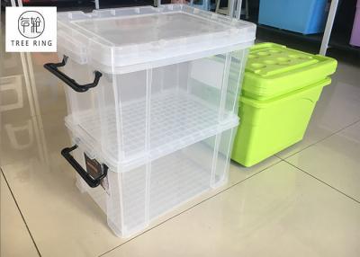 中国 30Ltr  Stackable Usefull Plastic storage boxes container with Clip-lock lid ,  19.3“ *13.8” * 11.2“ 販売のため