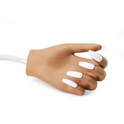 China Eco-friendly Realistic Outdoor Silicone Training Hand For Nail Manicure Practice Display Hand for sale