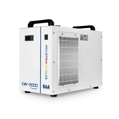 China Factory S&A CW-5000 Industrial TI Chillers Air Cooled CO2 Laser Chiller For DC 120W Laser Tube for sale