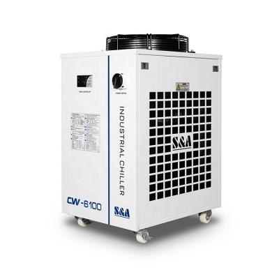 China Factory S&A CW-6100AN 4.08kW Equipment Water Pump Air Cooled CO2 Laser Cooling Chiller for sale