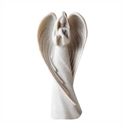 China Europe New Design Religious Resin Angel Statue with Wing, Souvenir Memorial Guardian Angel for Garden Decor for sale