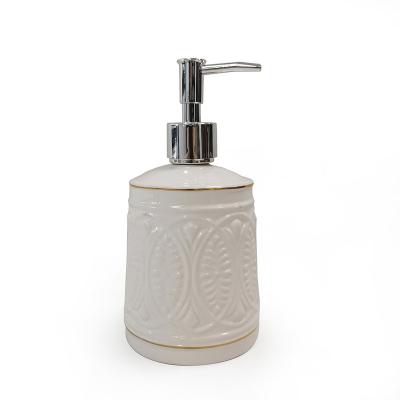 China Modern Foam Soap Dispenser Bathroom Accessory Set, Ceramic Foam Soap Pump Bottle, Lotion Liquid Soap Dispenser For Hotel for sale