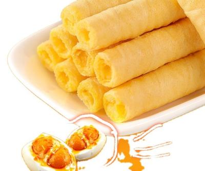 China Egg Roll Snacks Best Price Natural Good Selling Cookies With Cheese And Salted Egg Yolk for sale