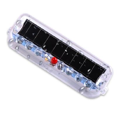 China No Car Motorcycle Bicycle RGB Solar Charging Flashing Strobe Warning Prevent Collision Car Retrofit Warning Led Tail Light for sale