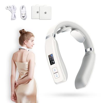 China High Quality Physiotherapy Comfortable Mini Neck Wrinkle Massager U Shape Neck Massager Cordless Heating for sale