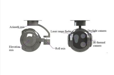 China Fully Sealed Uncooled FPA EO/IR Thermal Camera Tracking Gimbal for sale