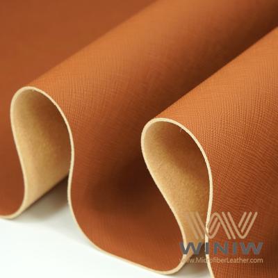 China Nonwoven Microfiber Artificial Leather Decorative Material For Belt Luggage Bags for sale