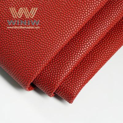 China Lightweight PU Fabric Artificial Imitation Leather For Basketball for sale