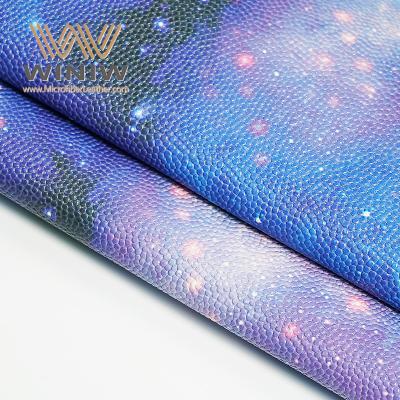 China Anti Scratch PU Faux Vegan Leather Material Imitation Basketball Making Fabrics for sale