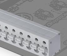 중국 정각 5.00 Mm 피치 도금되는 주석을 가진 회색 PCB 봄 끝 구획 판매용