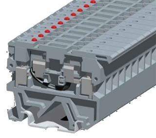 China SKJ-2.5RD/X Din Rail Fuse Terminal Block With Self Locking Function for sale