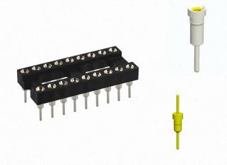 China 2XXP Pin In 1.27Mm Integrated Circuit Socket 2.54mm Pitch For AC/DC Insert for sale