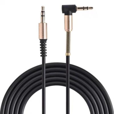 China Straight audio male-to-male audio aux head cell phone. 3.5mm car cable / elbow cable connected to car speaker cable for sale