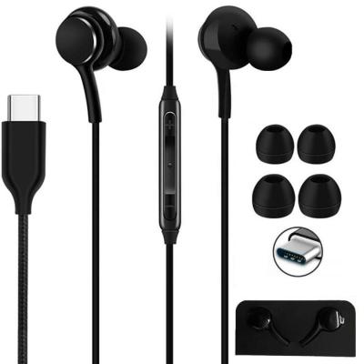 China Call Button: Support Microphone: Built-in Type-C Wire Headset Earbuds Headphones Volume Control Hand Freely With Mic For Samsung Galaxy Note 10 AKG S20 S21 Note20 for sale