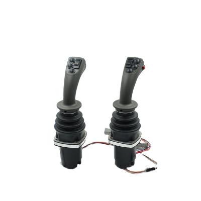 China Electric control handle type multi-axis operating joystick used on heavy equipment for sale