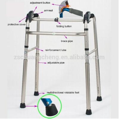 China 150kg Rehabilitation Equipment Walker For The Elderly Disabled And for sale