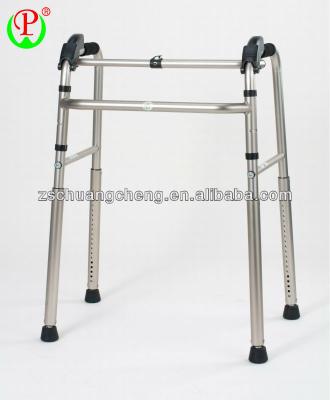 China 150 Kg Aluminum Folding Disabled Walking Aids Elderly Equipment Walker for sale