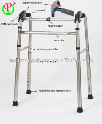 China Patent Aluminum (Foldable) Aluminum Foldable Stair Climbing Disabled Walking Aid for sale