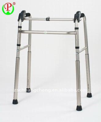 China Automatically height-adjustable (foldable) aluminum multifunctional walker rehabilitation, disabled, disabled walking aid for sale