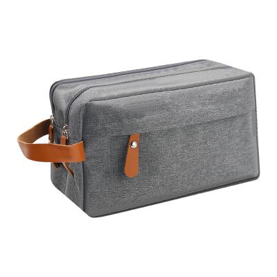 China Portable/Durable Business Trip Men's Toiletries Bag Double-layer Large Capacity Makeup Bag Oxford cloth Storage Hand in Hand Carrying Bag for sale