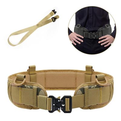 China Portable/Durable High Quality Outdoor Tactical Belt Multi functional Quick Release Tactical Waist Cover Cobra Buckle Nylon Belt for sale