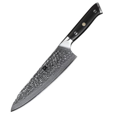 China Sustainable Traditional Chinese Hand-Forged Kitchen Damascus Chef Knife for sale