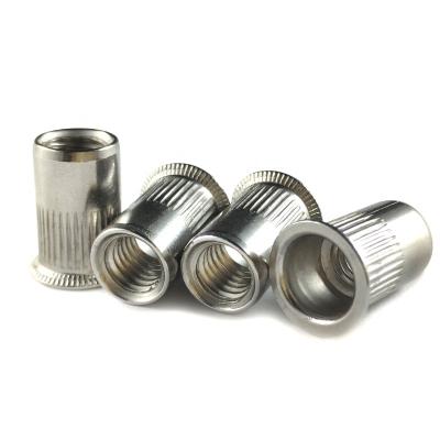 China General Industry 304 Stainless Steel Countersunk Head Ribbed Rivet Nuts M3 - M12 for sale